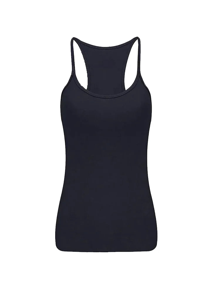 Girls Microfibre Vest Top black