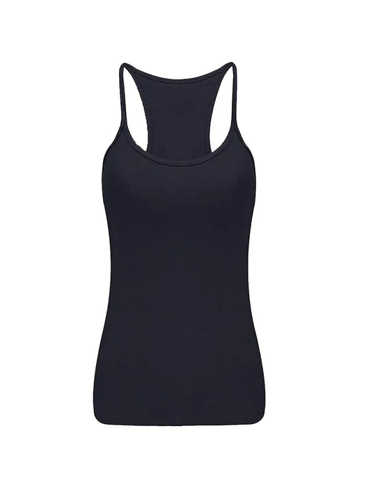 Girls Microfibre Vest Top black
