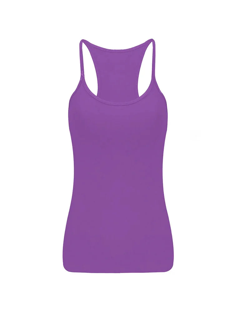 Girls Microfibre Vest Top purple