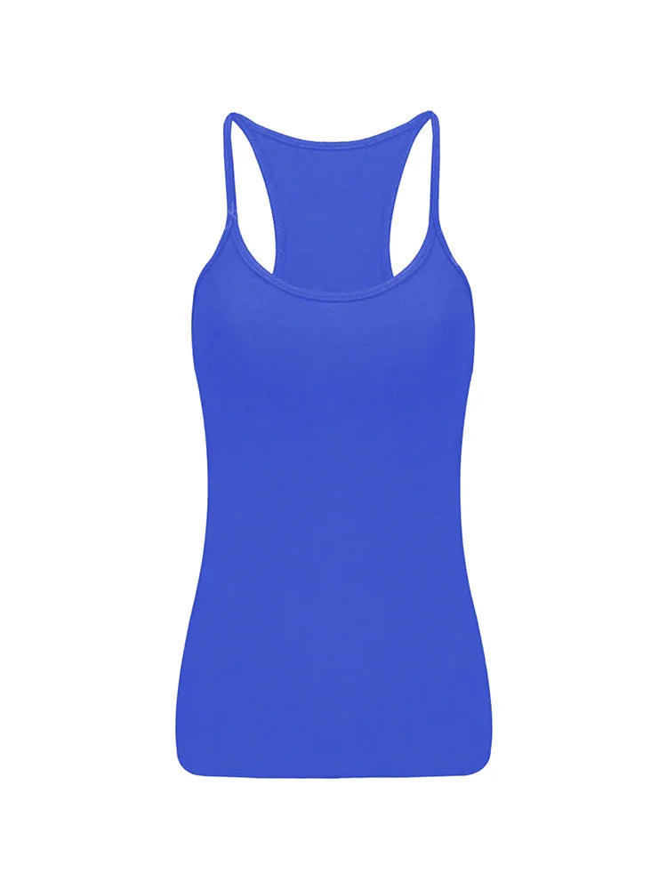 Girls Microfibre Vest Top royal blue