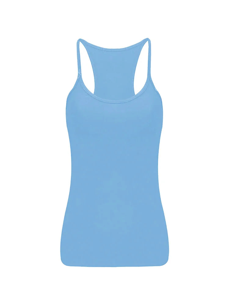 Girls Microfibre Vest Top turquoise