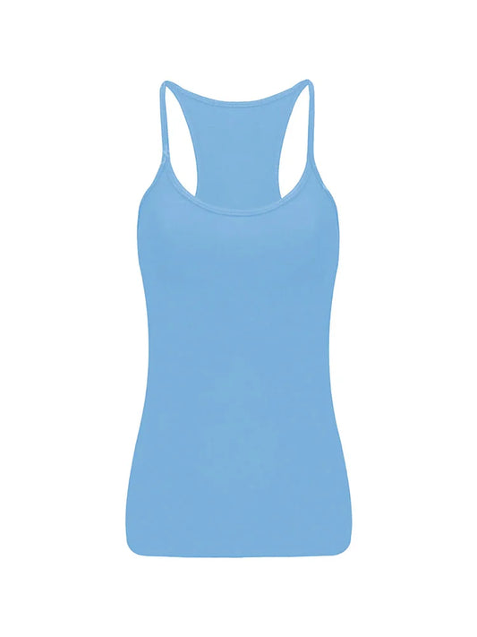 Girls Microfibre Vest Top turquoise