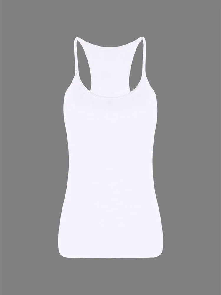 Girls Microfibre Vest Top white