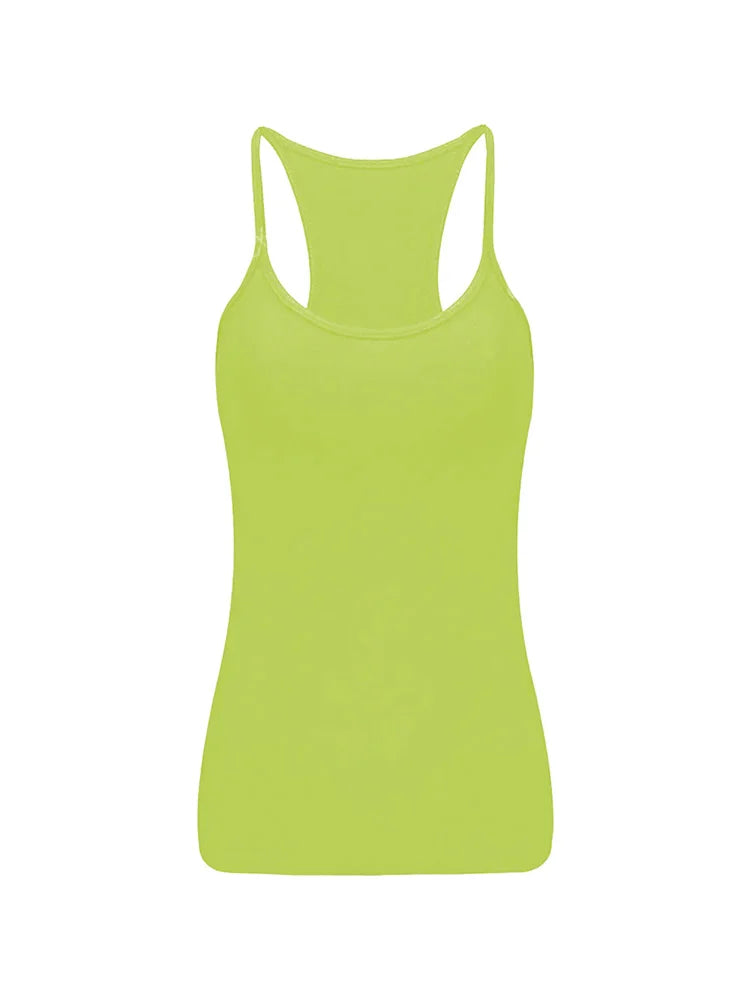 Girls Microfibre Vest Top yellow
