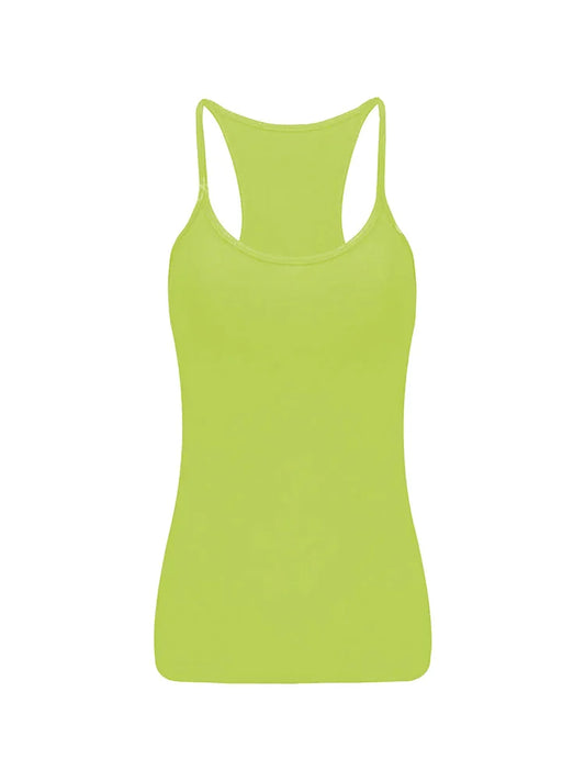 Girls Microfibre Vest Top yellow