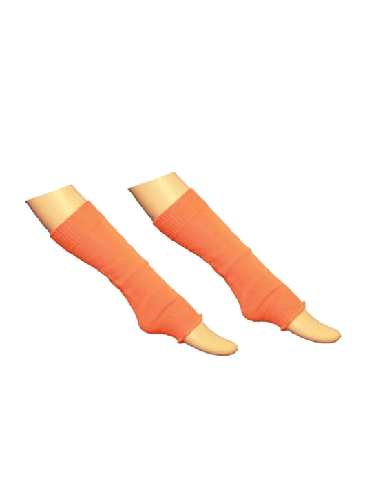 Girls Neon Legwarmers orange