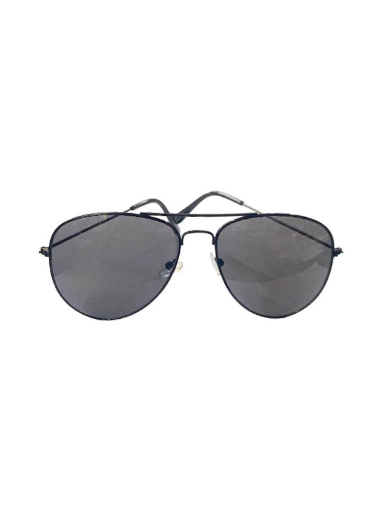 Aviator Costume Glasses – Black Frame & Dark Lens - thefancydress.co.uk