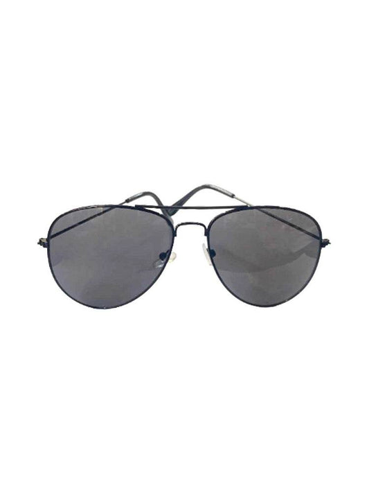 Aviator Costume Glasses – Black Frame & Dark Lens - thefancydress.co.uk