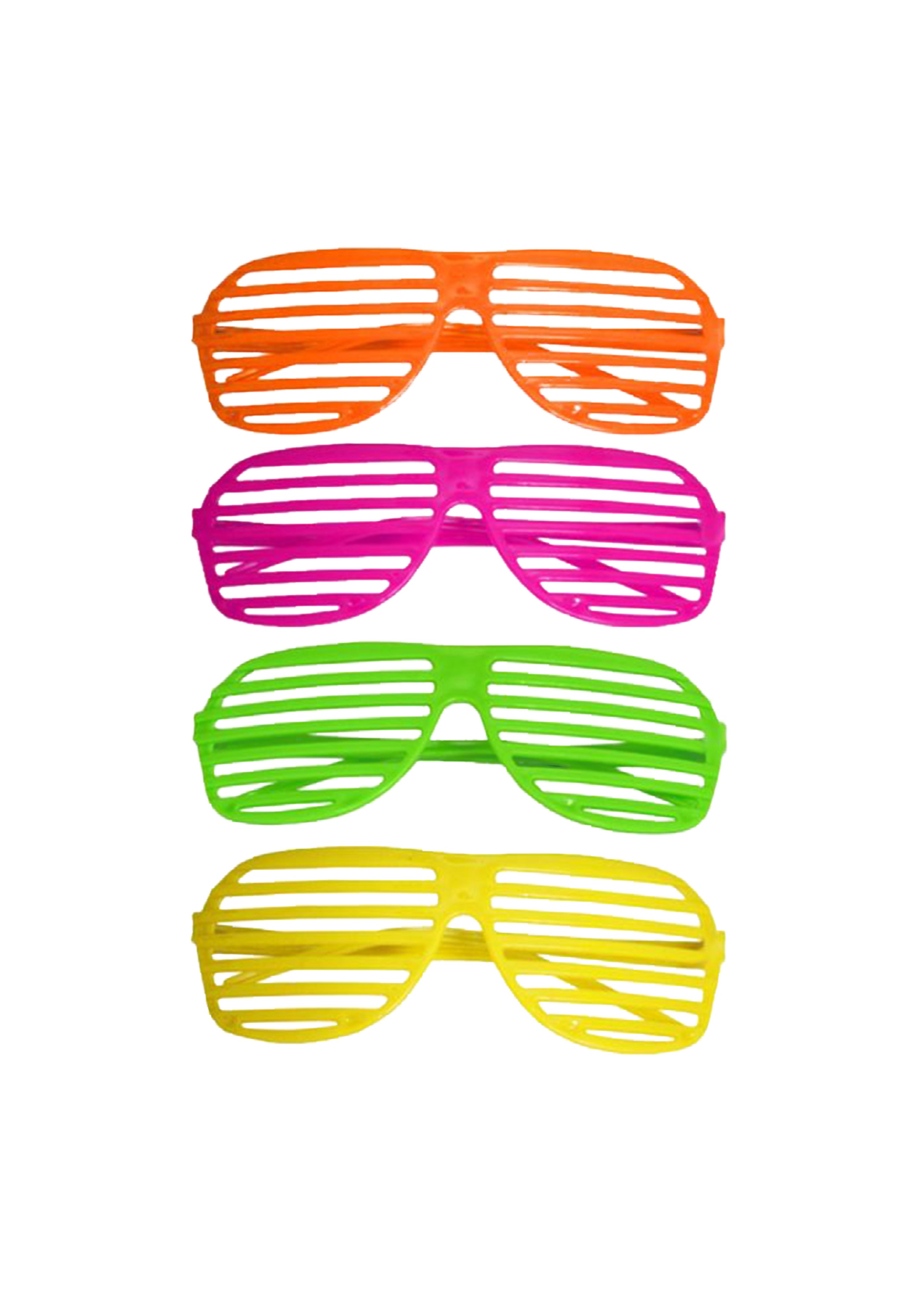 Assorted Adult Shutter Neon Glasses
