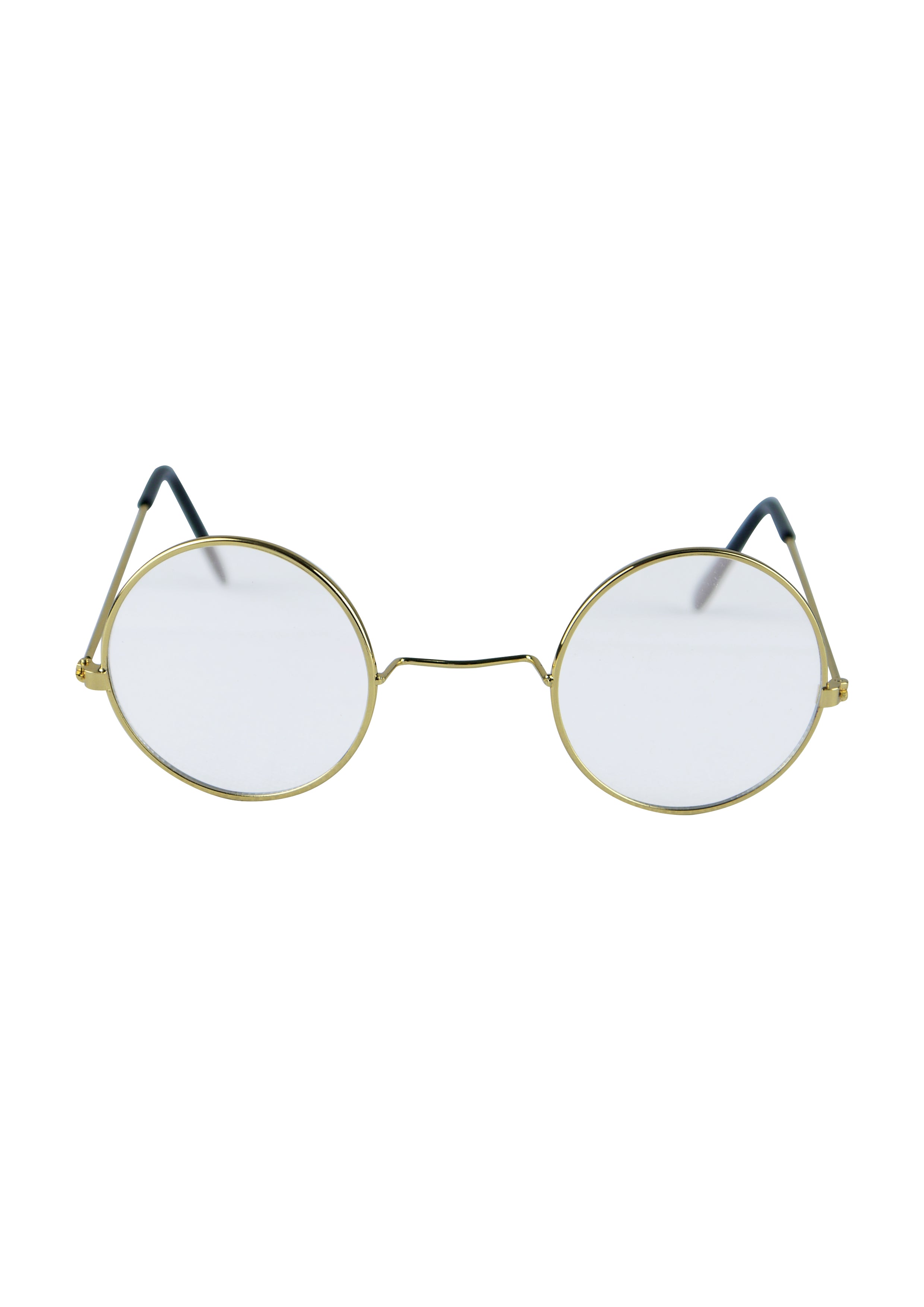 Adult Gold Silver Frame Round Lens Glasses