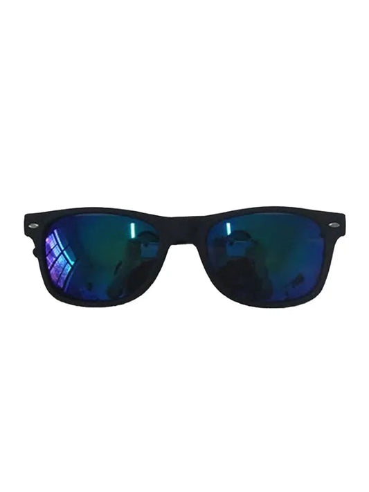 Black Frame Sunglasses Trendy Eyewear green