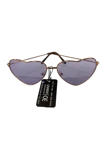 Rose Gold Frame Sun Glasses - thefancydress.co.uk