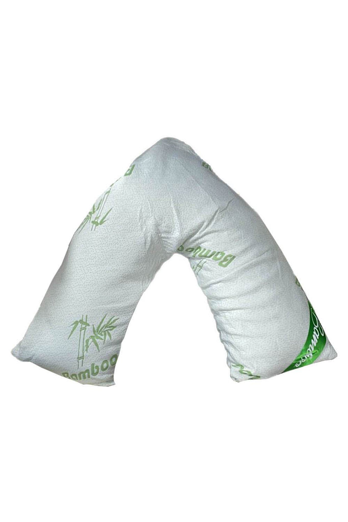 Hugs & Kisses Bamboo V Shape Pillow Memory Foam - thefancydress.co.uk