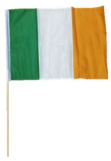 Ireland Flag 45X30cm With Wood Stick