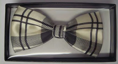 Ivory Tartan Bow