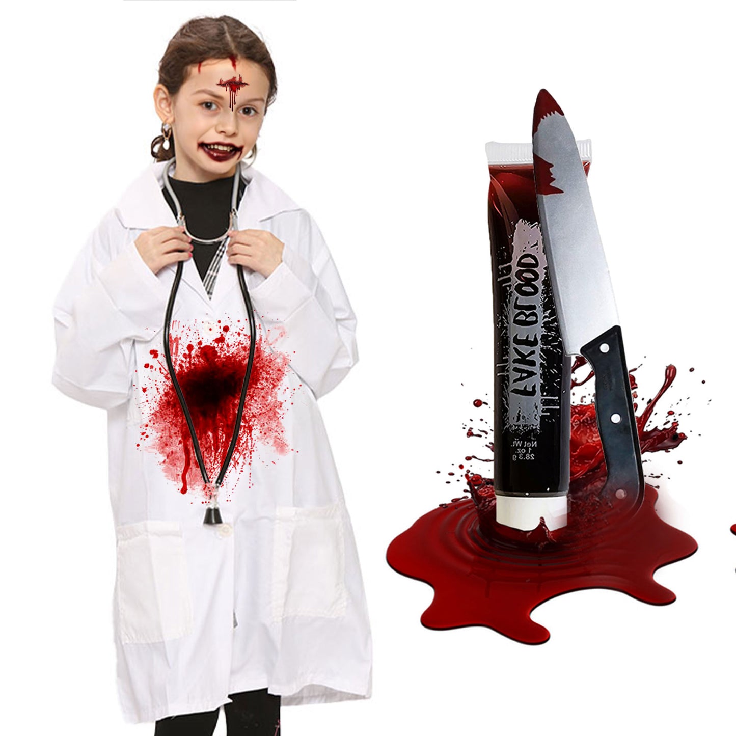 Kids Horror Doctor Costume Set