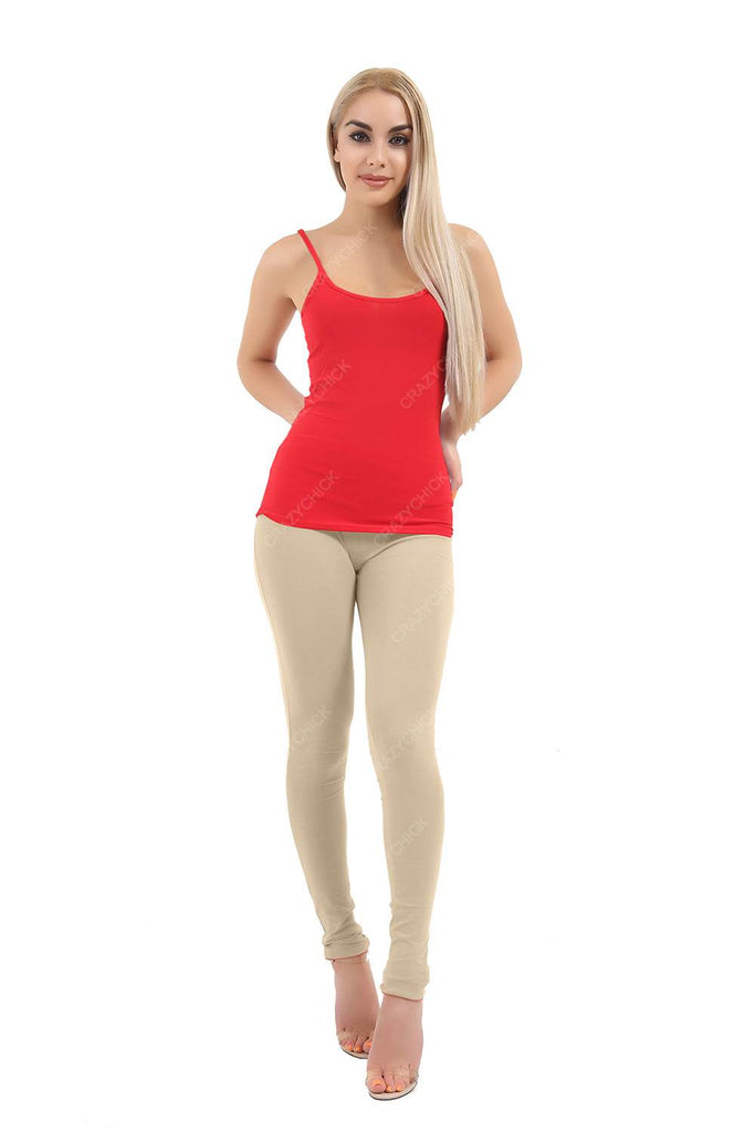 Womens Full Length Cotton Leggings - thefancydress.co.uk
