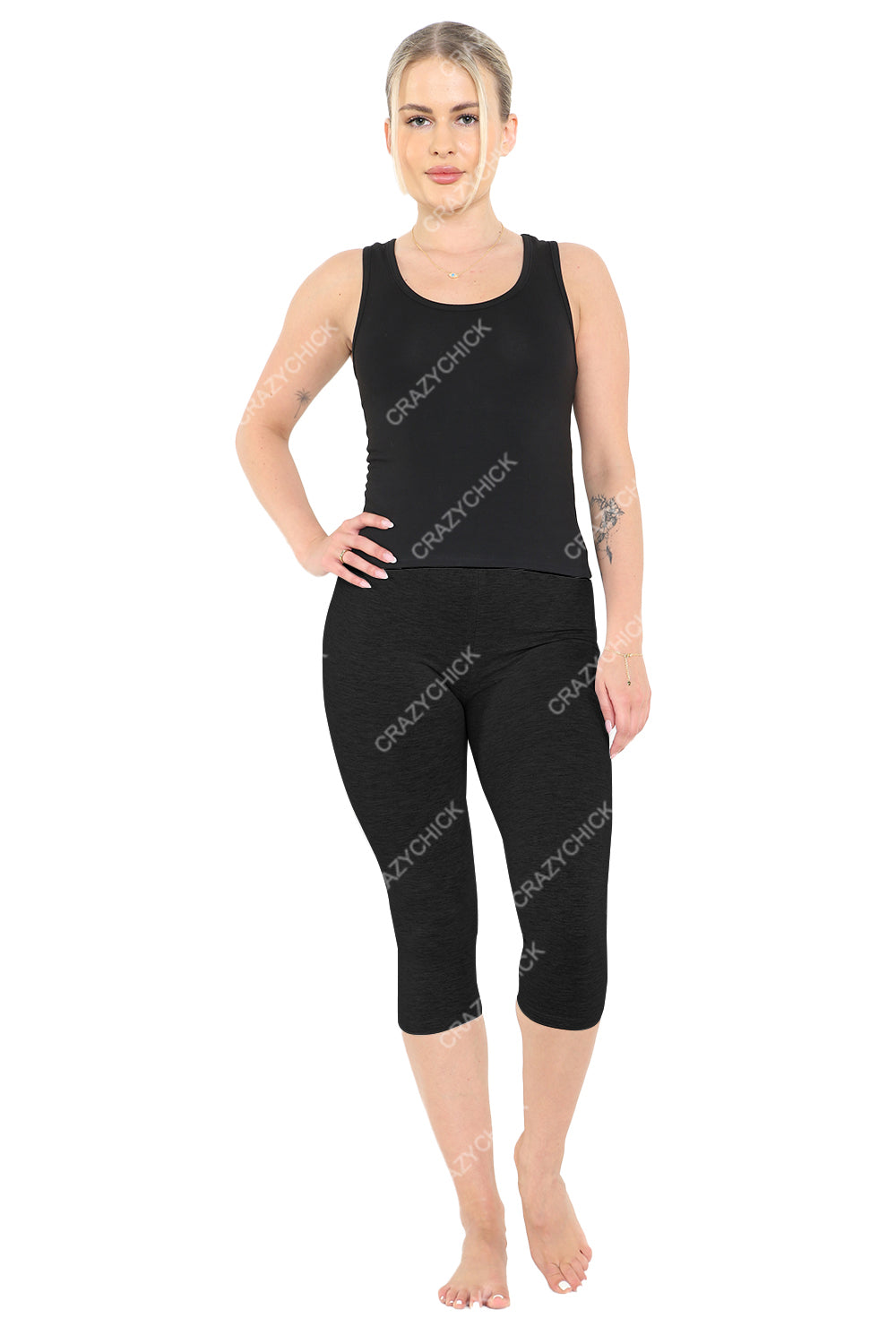 Women 3/4 Length Cotton Leggings