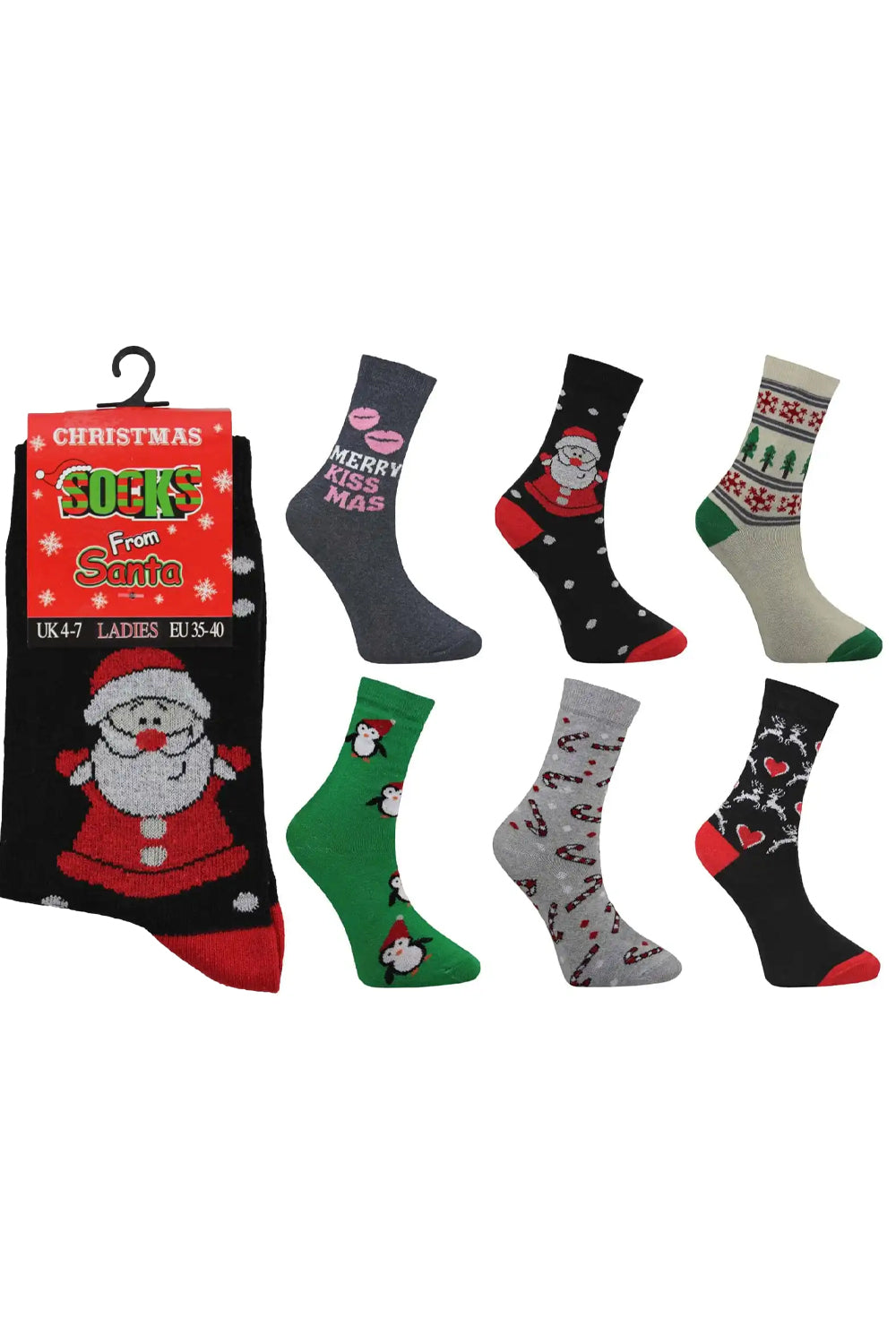 Christmas Socks (Pack of 6)