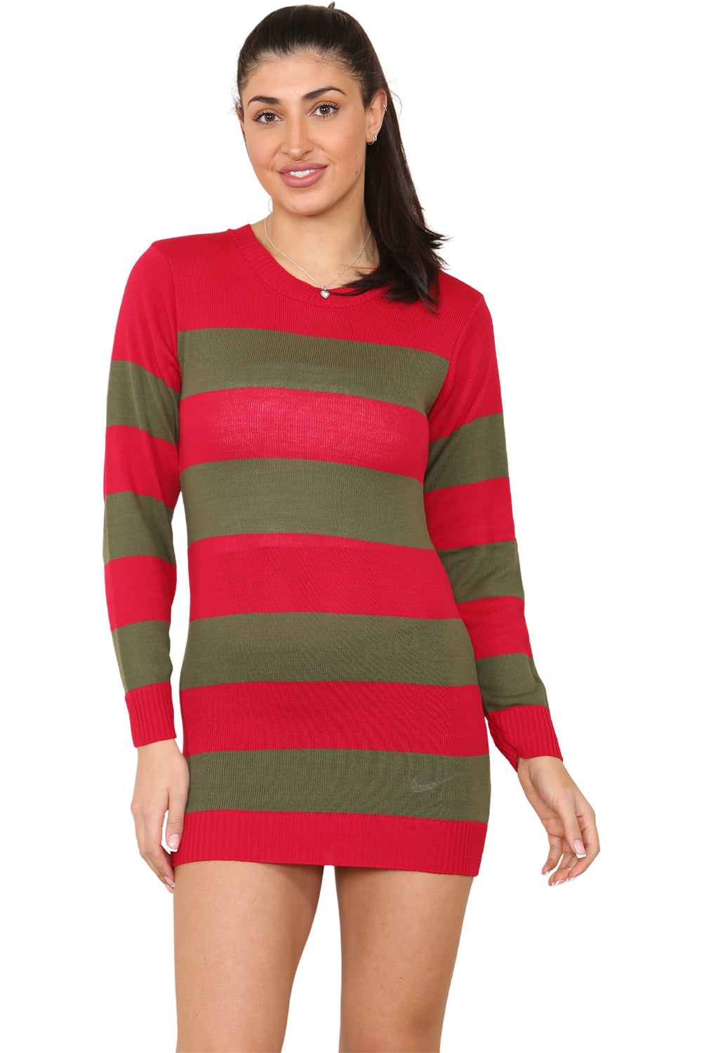 Adult Stripe Knitted Jumper