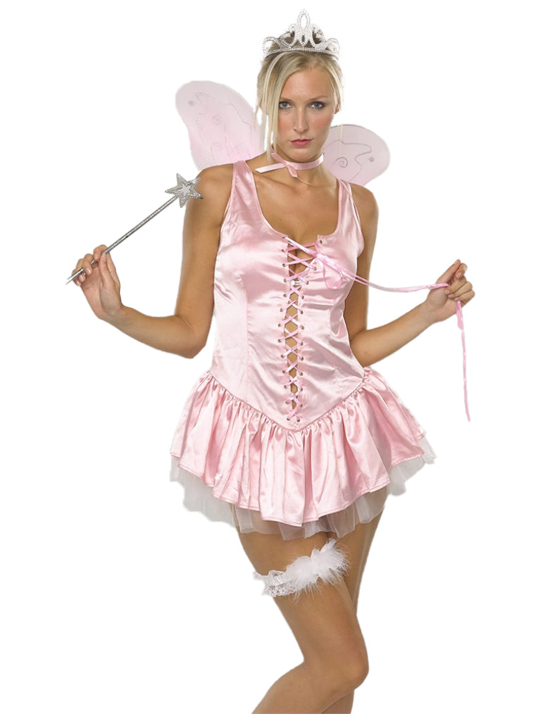 Pink Silky Fairy Princess Costume