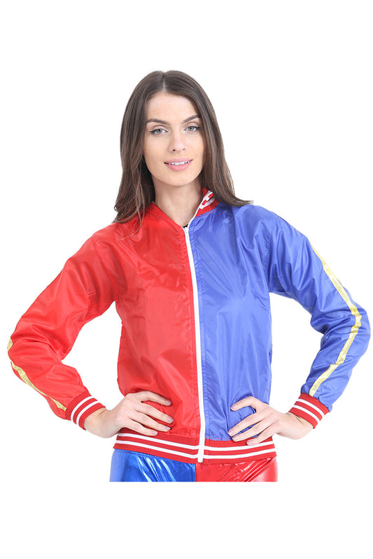 Women's Red and Blue Jacket