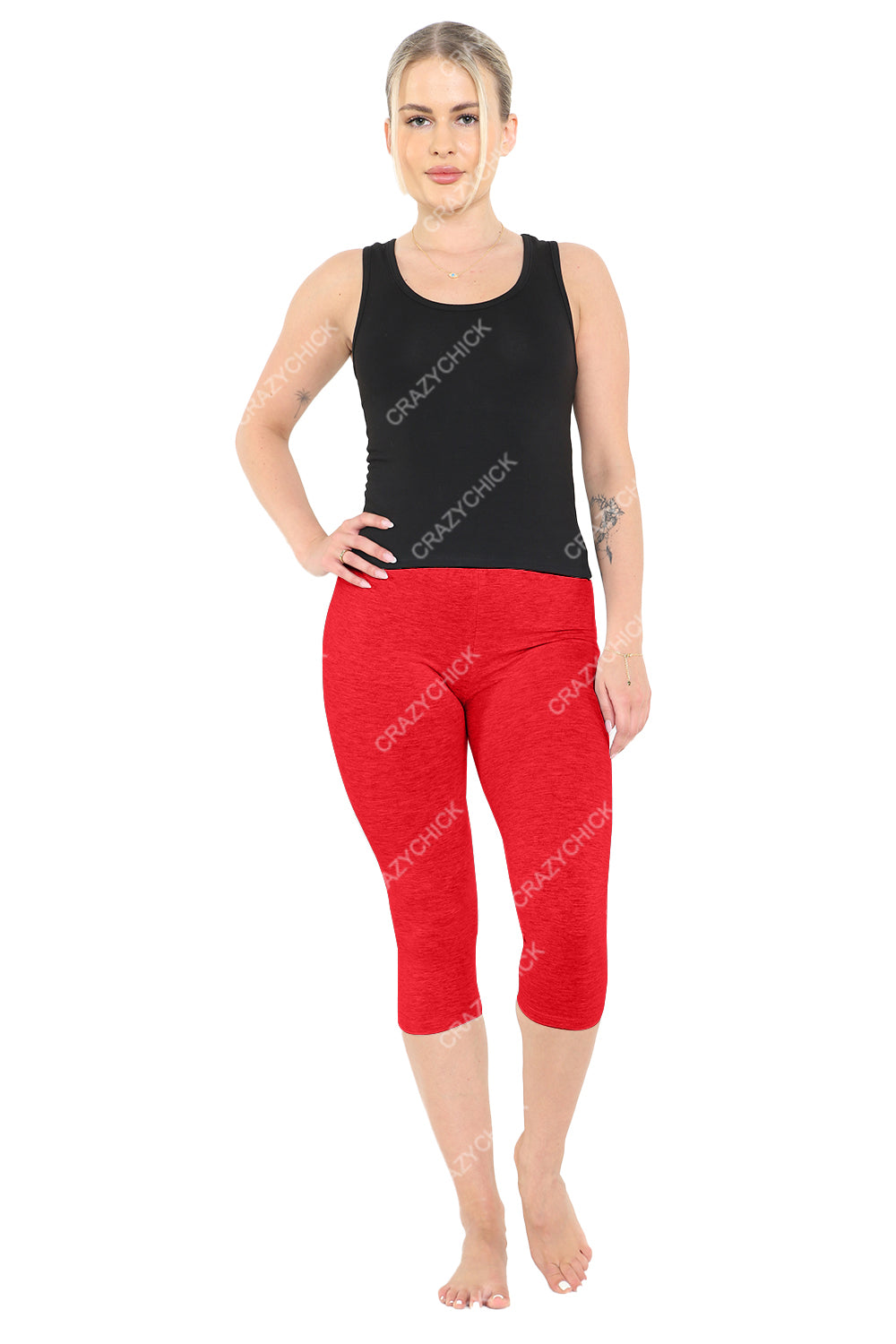 Women 3/4 Length Cotton Leggings