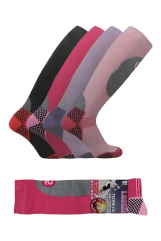 Ladies Full Cushion Ski Socks One Pair