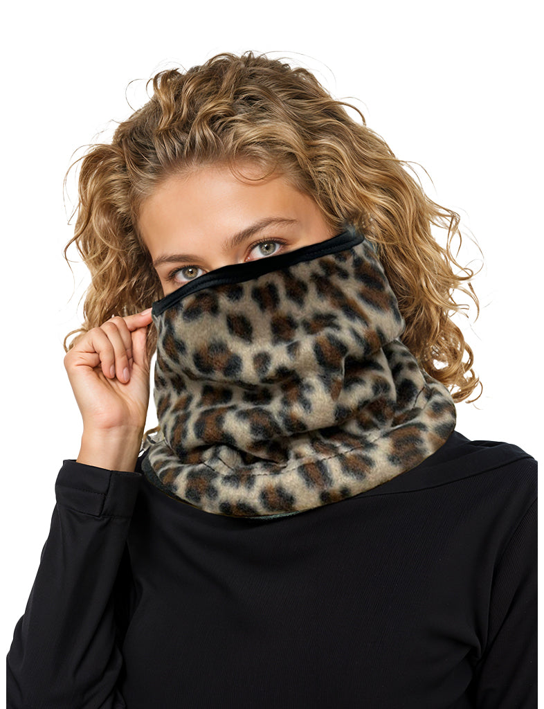 Unisex Leopard Printed Winter Neck Warmer