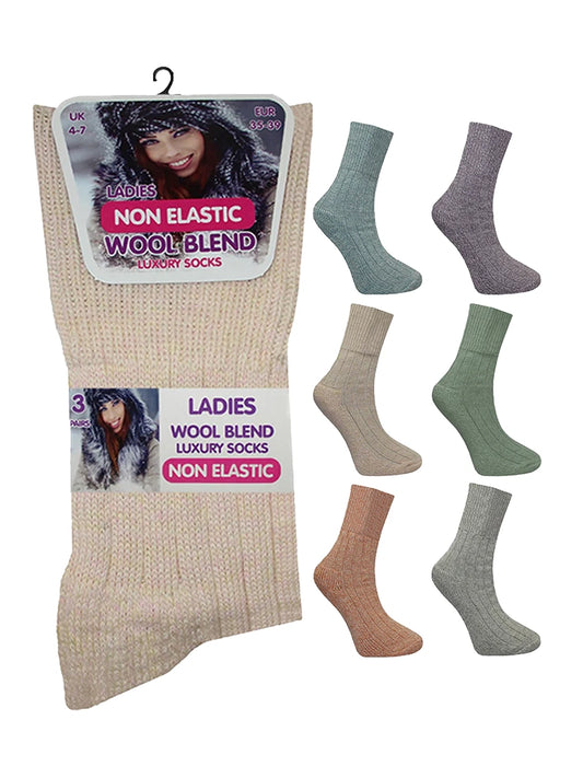 Luxury Wool Blend Boot Socks (Pack of 3)