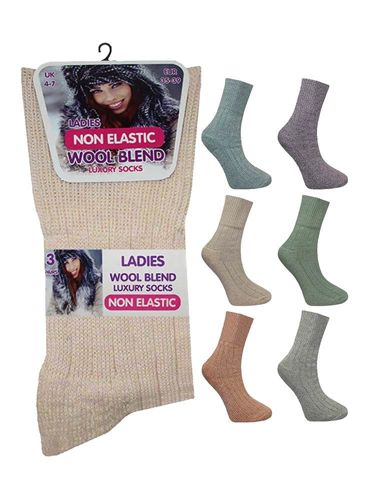 Luxury Wool Blend Boot Socks (Pack of 3) - thefancydress.co.uk