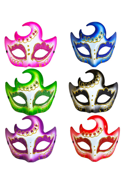 Women's Masquerade Mask Assorted Colour