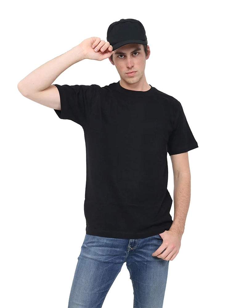 Active Star Men Crew Neck Plain Cotton T-Shirt