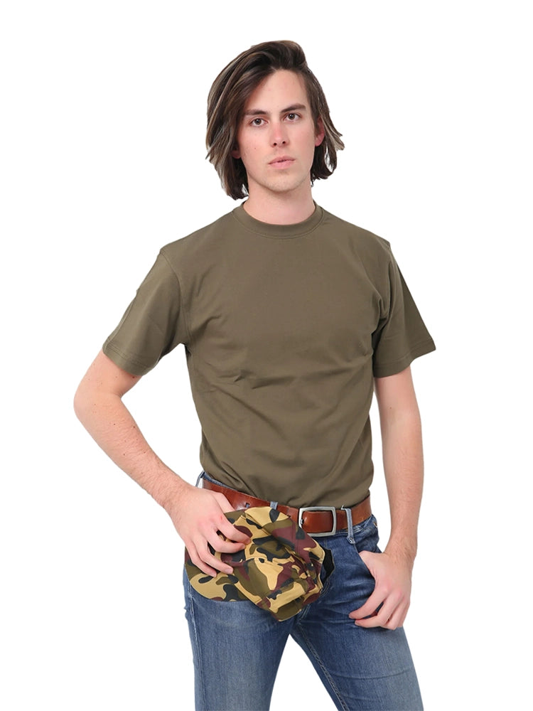 Active Star Men Crew Neck Plain Cotton T-Shirt