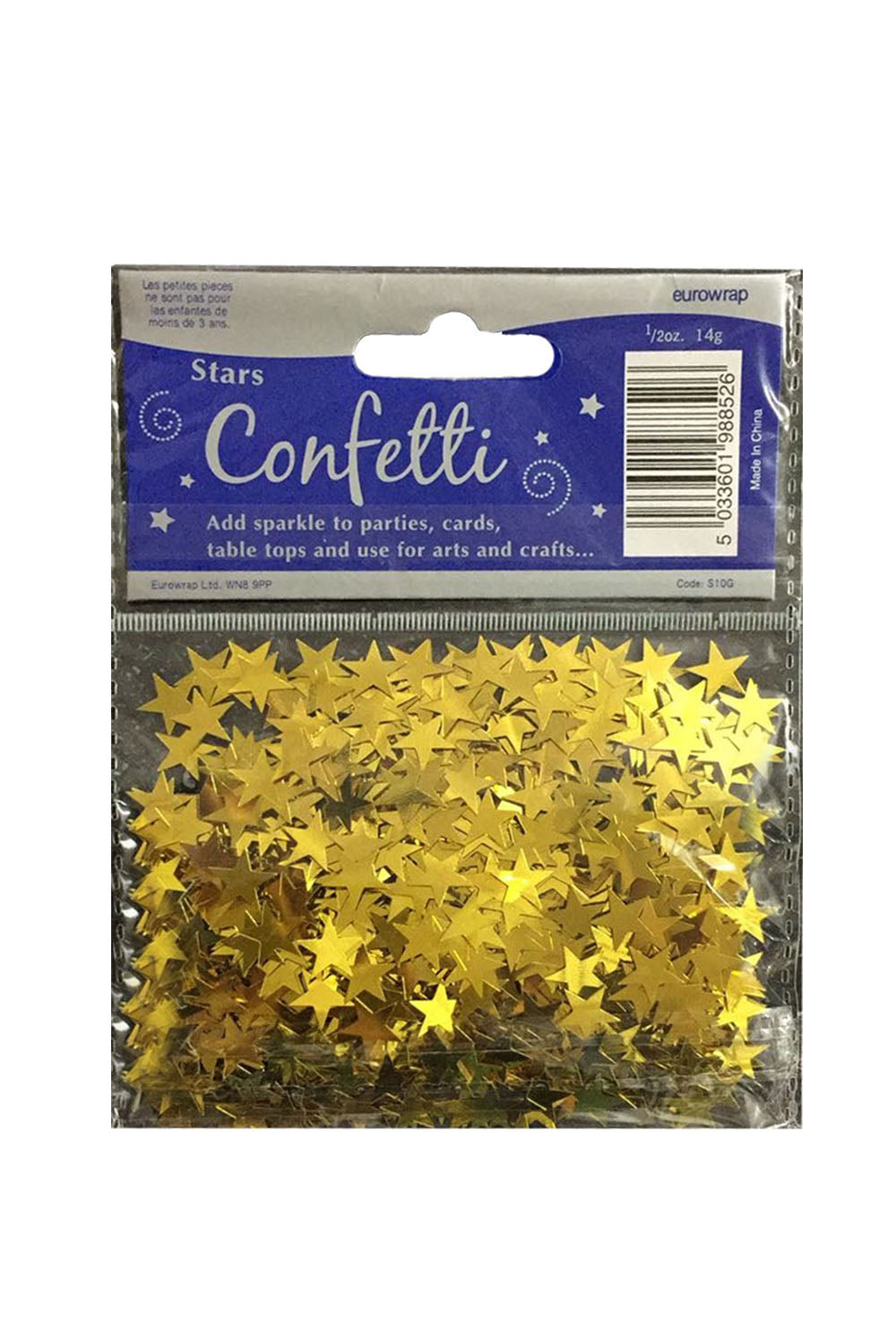 Assorted Metallic Stars Confetti