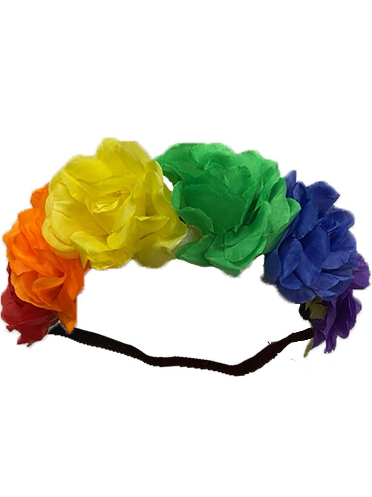 Rainbow Pride Flower Headband