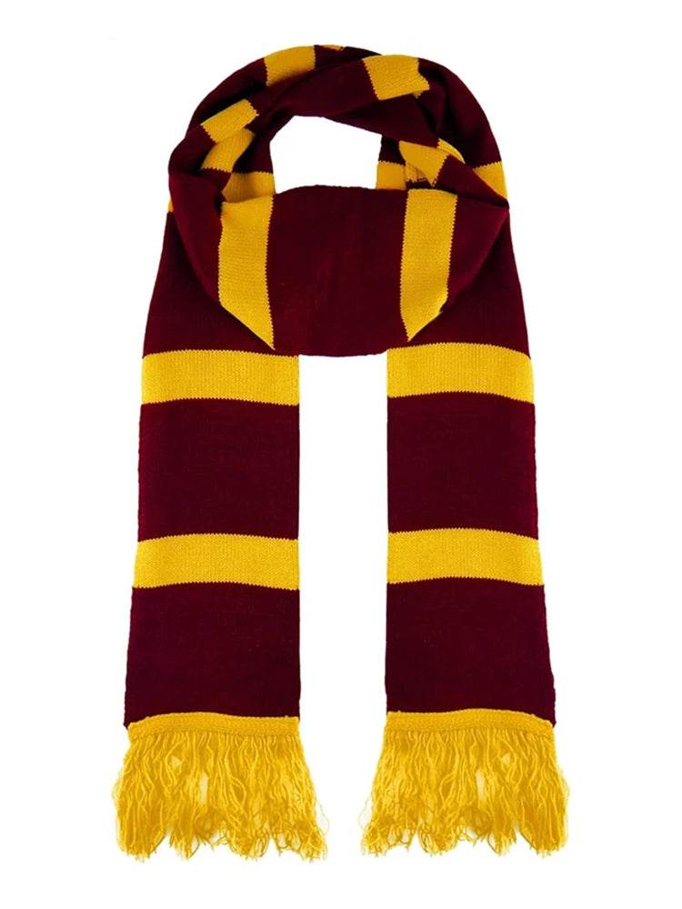 Unisex Wizard Marron Yellow Scarf For Adults And Kids (Pack) - thefancydress.co.uk