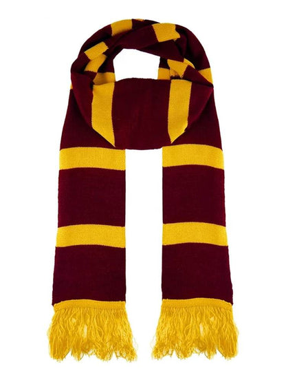 Unisex Wizard Marron Yellow Scarf For Adults And Kids (Pack) - thefancydress.co.uk