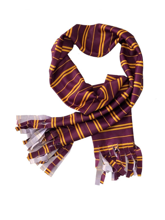 Unisex Wizard Marron Yellow Scarf For Adults And Kids (Pack) mahroon yellow