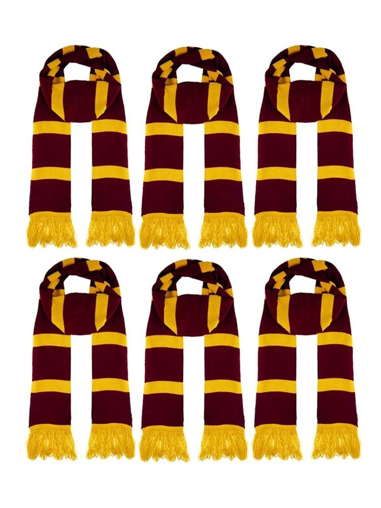 Unisex Wizard Marron Yellow Scarf For Adults And Kids (Pack) - thefancydress.co.uk