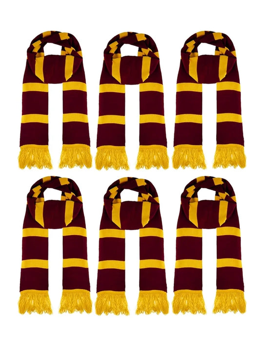 Unisex Wizard Marron Yellow Scarf For Adults And Kids (Pack) 6
