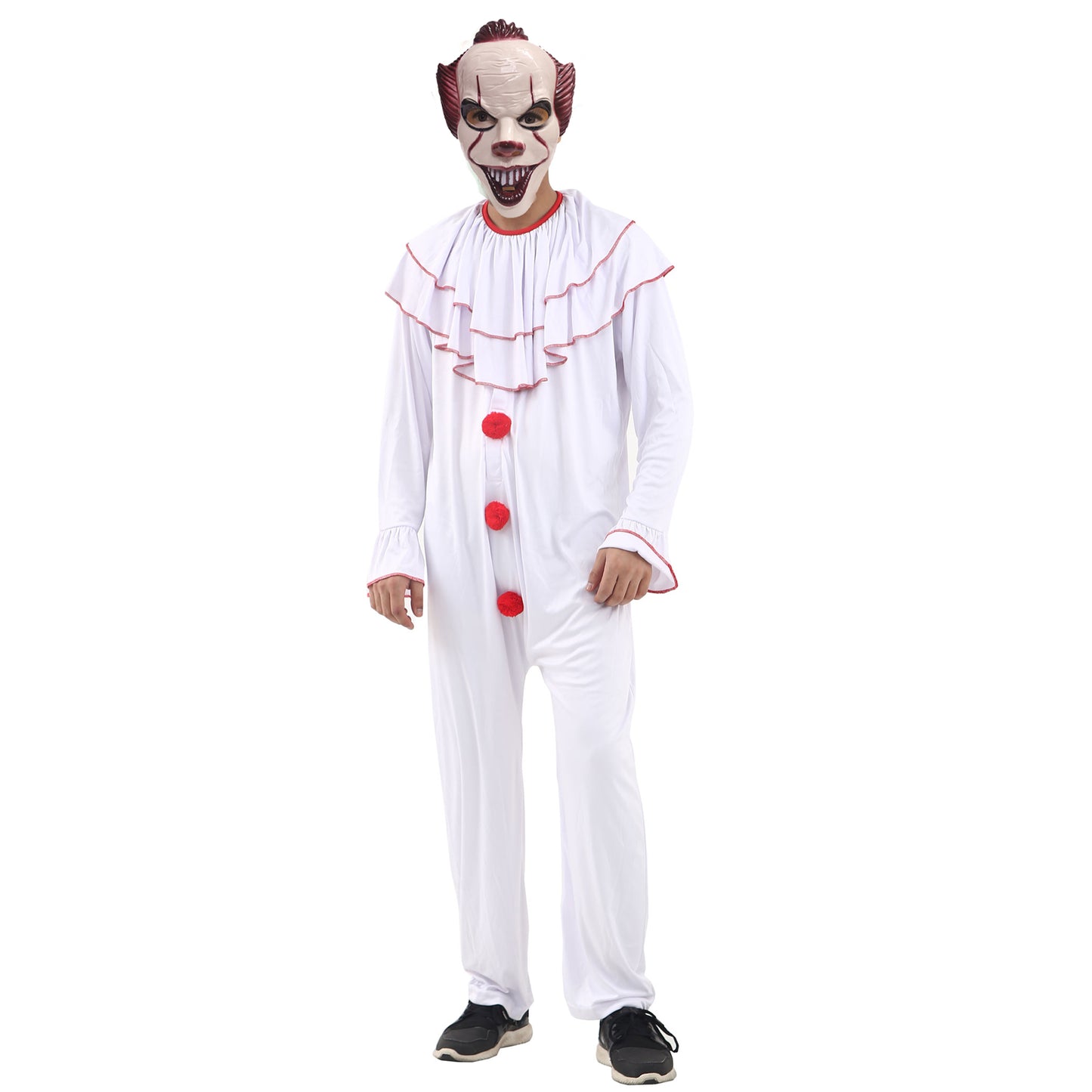 Mens Scary Clown Horror Costume Set