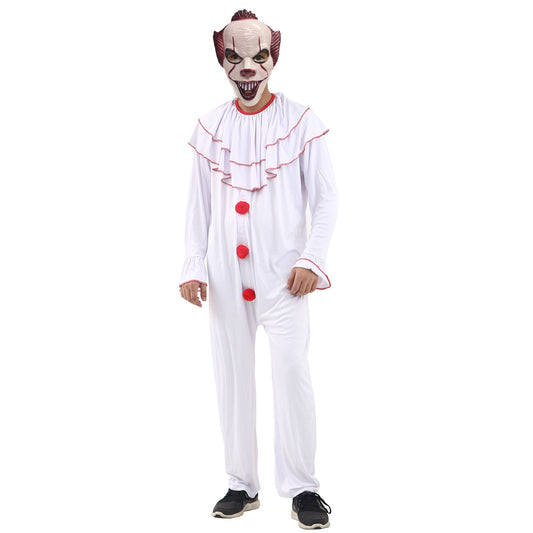 Mens Scary Clown Horror Costume Set