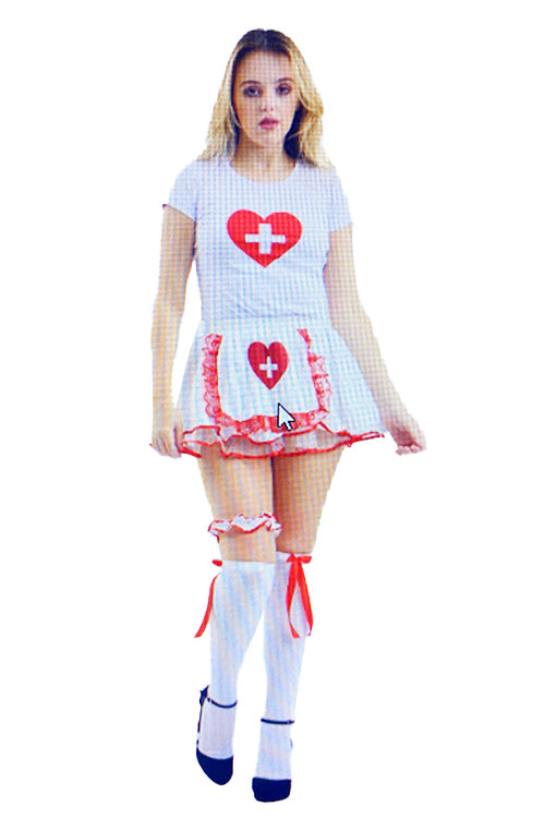 Valentine's Naughty Nurse Costume Set