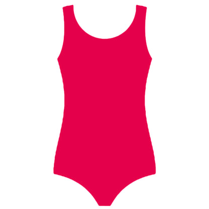 Crazy Chick Girls Cotton Wide Strap Sleeveless Leotard