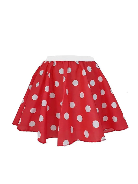 Girls Minnie 4 Piece Set-Polka Dot Set skirt