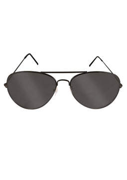 Unisex Metal Frame Aviator Fashion Glasses black