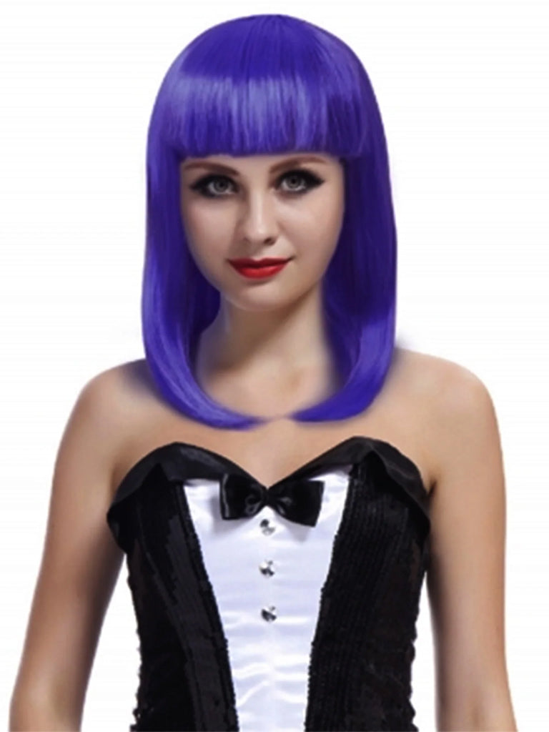 Purple Long Bob Wig