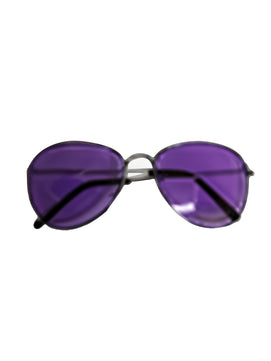 Unisex Metal Frame Aviator Fashion Glasses purple