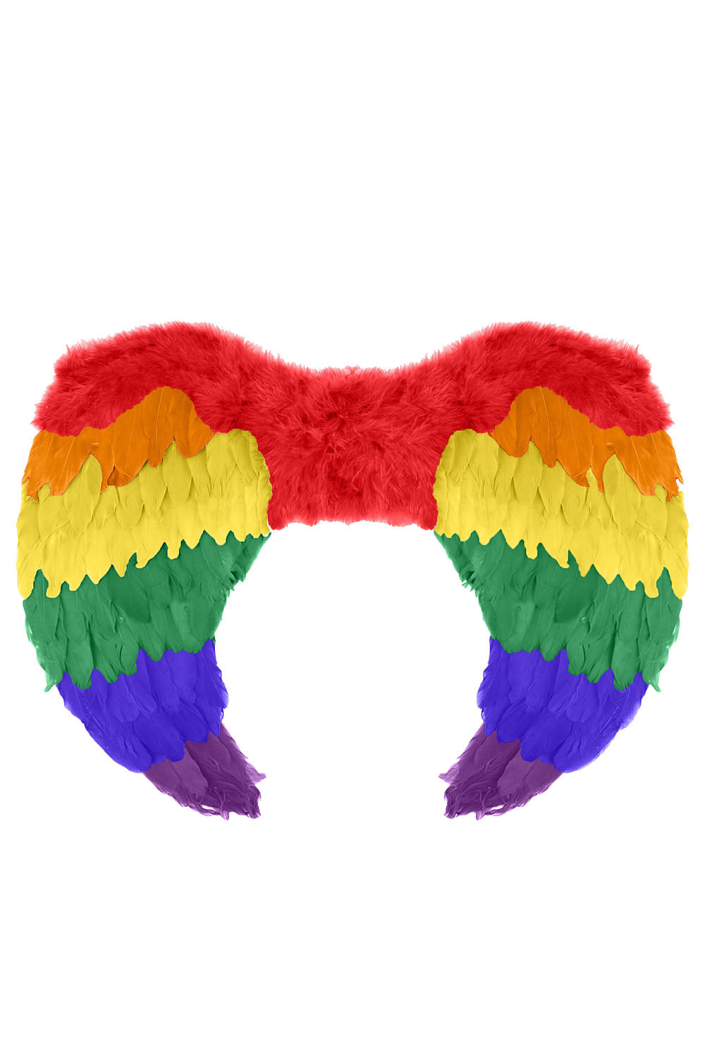 Unisex Rainbow Foldable Angel Feather Wings